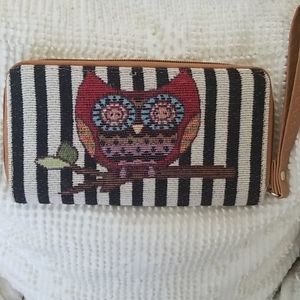 Brand New Stitched Owl Wallet